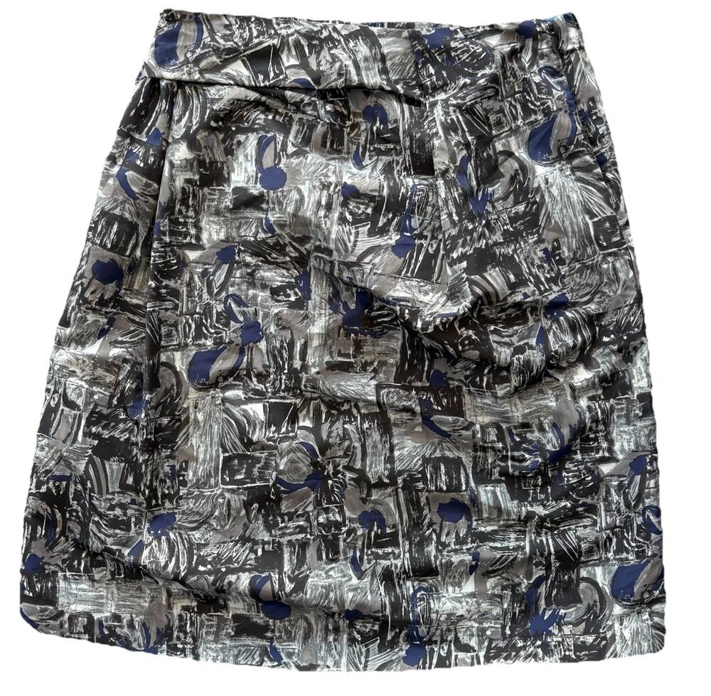 Marni Blue Gray Mini Women’s Bohemian Pattern Skirt Women’s Size 38